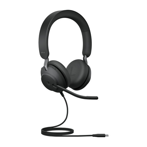 Jabra Evolve2 40 SE Headset Wired Head-band Calls/Music USB Type-C Black Jabra Evolve2 40 SE Headset Wired Head-band Calls/Music USB Type-C Black